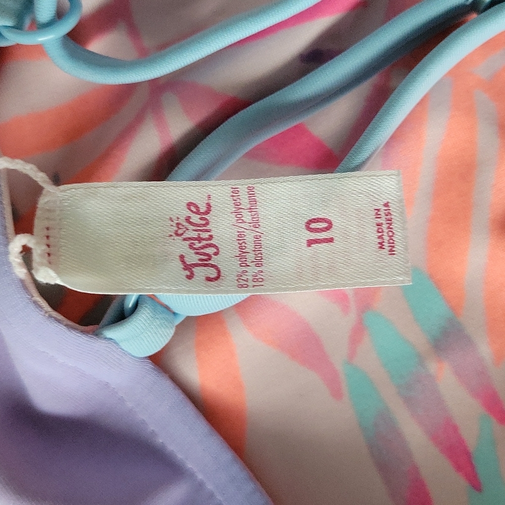 Girls swimwear/ 2 piece reversible bathing suit - Picture 5 of 5